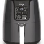 Ninja Air Fryer | 4 QT Capacity | 4-in-1 Roast, Crisp, Roast, Reheats, & Dehydrates | Dishwasher Safe Parts | 105°F-400°F | Includes 20 Easy & Healthy Recipes | 1550 watt | Grey | AF101