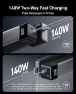 Anker 737 Power Bank, 140W Max 3-Port Laptop Portable Charger, 24,000mAh, Smart Display, Compatible with iPhone 16 / 15 / 14 Series, Vision Pro, Samsung, MacBook, and More - Image 4
