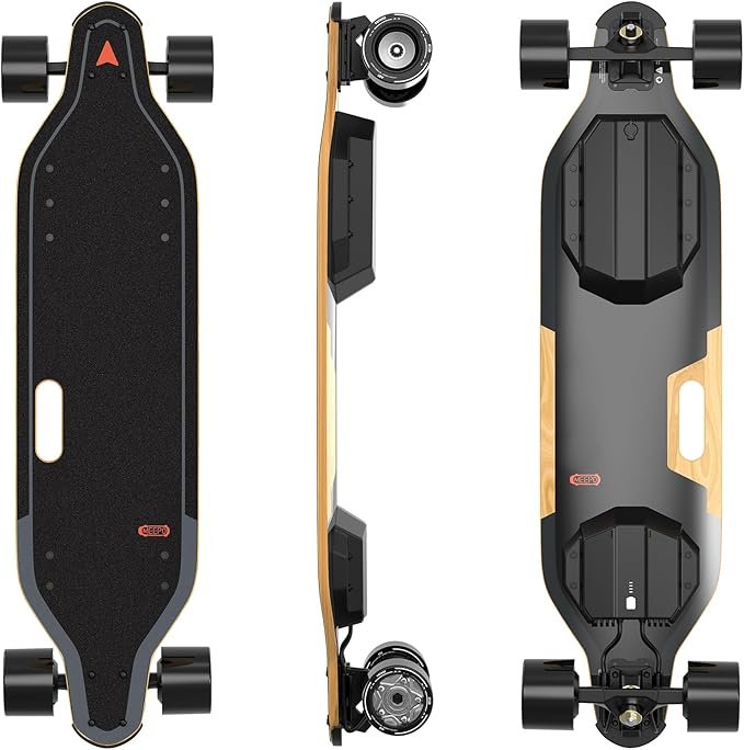 71wlky9epkL._AC_SX679_-1-1.jpg MEEPO Campus V5 Series/Envy Electric Skateboard with Remote, Top Speed Up to 29 Mph, 4 Speed Smooth Braking, Easy Carry Handle Design, Suitable for Adults & Teens - Image 1