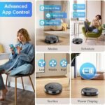 Tikom Robot Vacuum and Mop Combo, 5000Pa Robotic Vacuum Cleaner, 150 Min Max, App & Remote Control, Ideal for Hard Floor, Carpet, Pet Hair, Self-Charge(G8000 Max) - Image 2