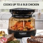 Nuwave Air Fryer Infrared Convection Oven, Cook Fresh or Frozen, No Defrosting or Preheating, 360 Surround Heat, Cooking from 50 to 400 Degrees, 100 Presets, 50 Memory, 360 Food Easy-View, PFAS Free - Image 4