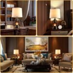 RORIANO Farmhouse Lantern Table Lamps for Living Room Set of 2, Vintage Bedroom Resin Lamp with Dual USB Charging Ports, Rustic Retro Bedside Nightstand Desk Lamp, 4 Bulb Included - Image 2