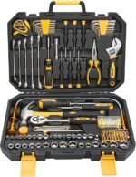 KOOPOOL 159 Piece Tool Set, Tool Box Kit for Mechanic and Car, General Household Home Tool Kit, Basic Tool Kit for Home Auto Repair, with Storage Case