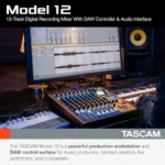Tascam Model 12 All-in-One 12-track Digital Multitrack Mixings and Recording Studio, Mixer, USB Audio Interface and DAW Controllers - Image 8