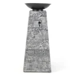 Costway 48 Inch Propane Fire Bowl Column with Lavas Rocks and PVC Covers - Image 2