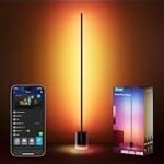 Govee Floor Lamp 2, RGBIC, Warm Cool White LED, Compatible with SmartThings, Matter, Alexa, 1725lm, Music Sync, Scene Modes, Smart Floor Lamp for Living Room, Bedroom, Black