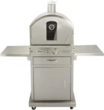 Summerset ‘The Oven’ Outdoor Freestanding Large Capacity Gas Ovens with Pizza Stones, Smoker Box and Mobile Cart, 304 Stainless Steel Construction, Natural Gas