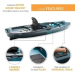 Aurora Fusion Lifetime Manta 10 ft. Sit-On-Top Angler Kayaks - Image 2